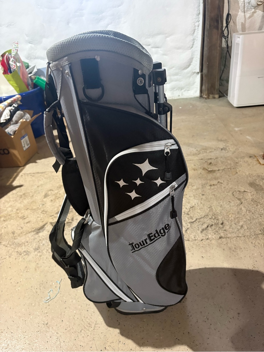 Men’s Golf Stand Bag in Gray and Black
